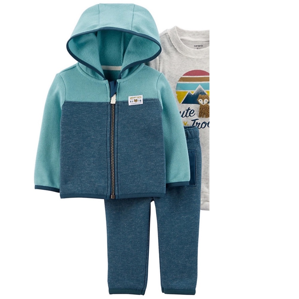 Baby Boy Carter's 2 Piece Fleece
Hoodie & Pants Set‎ 18M
